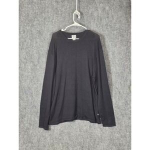 Calvin Klein Jeans Mens Long Sleeve Crew Neck T Shirt Black XL 100% Cotton Work